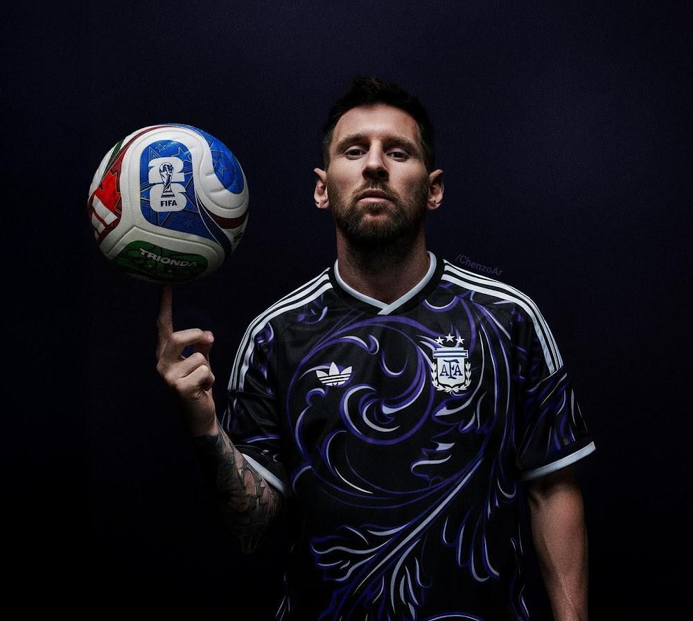 立博体育官方网站-阿根廷世界杯客场球衣曝光：黑色主色调，灵感源自阿根廷国花